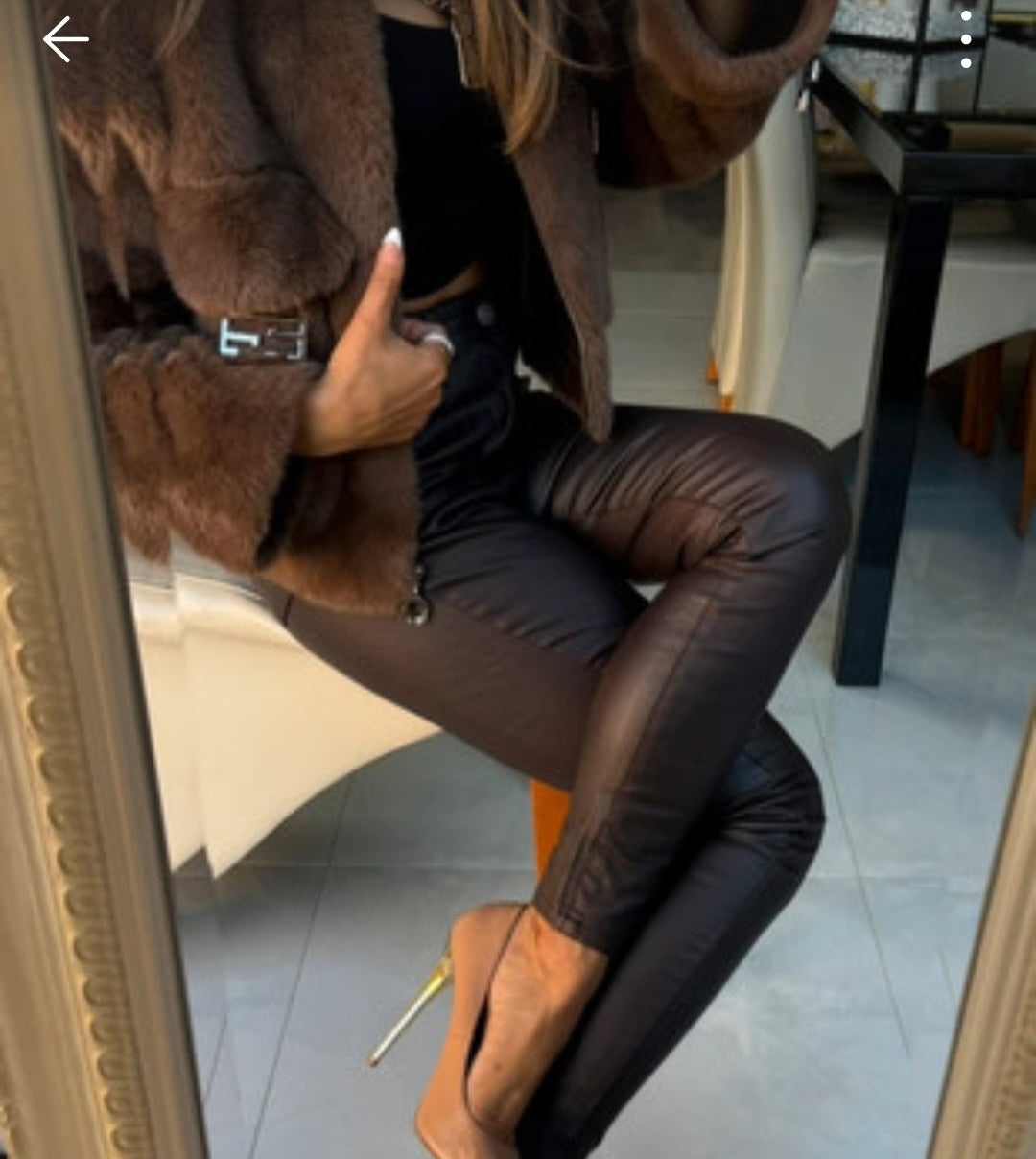 Wax Coated Melly Jeans