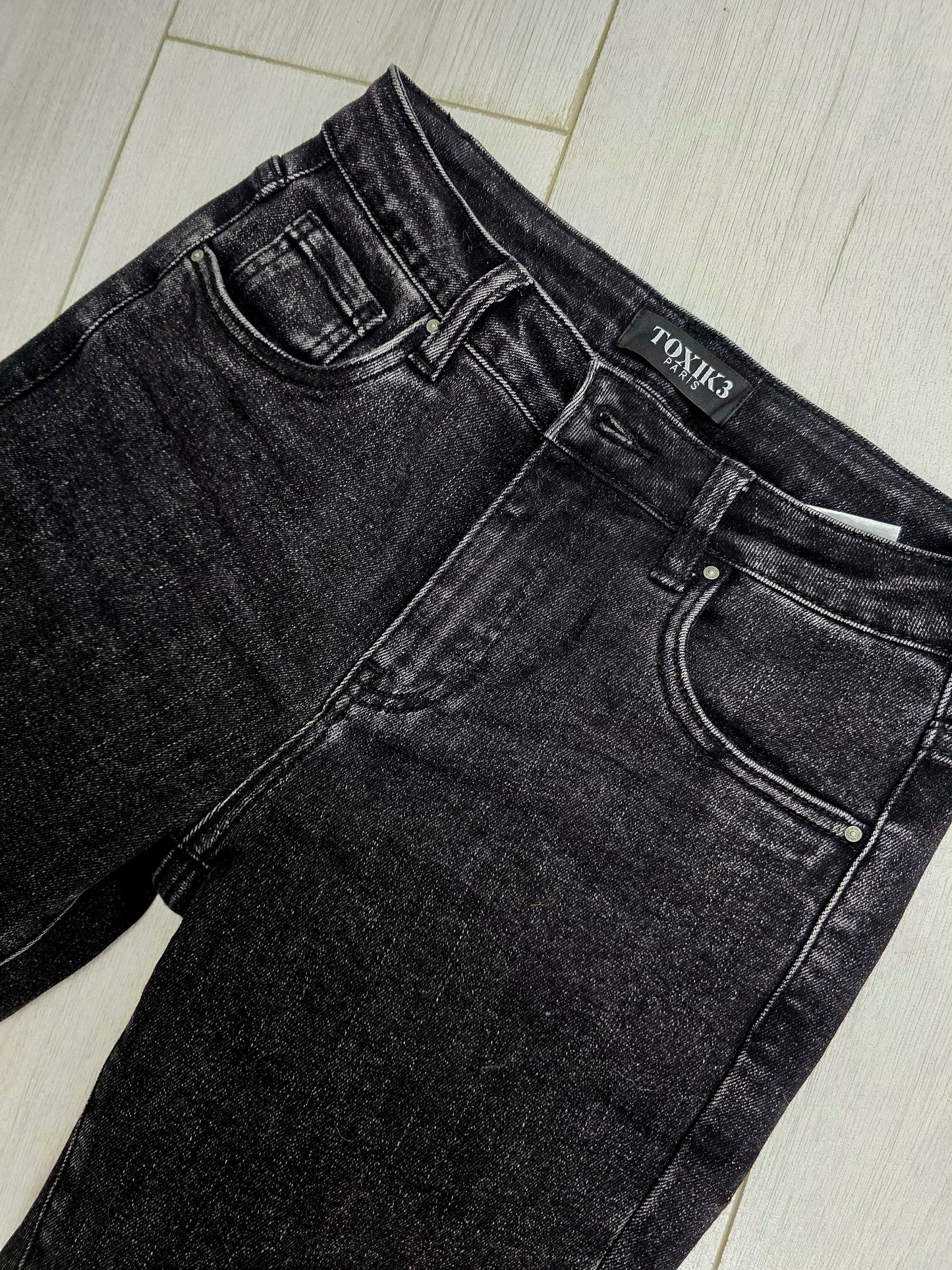 High Waisted Boyfriend Jeans Black