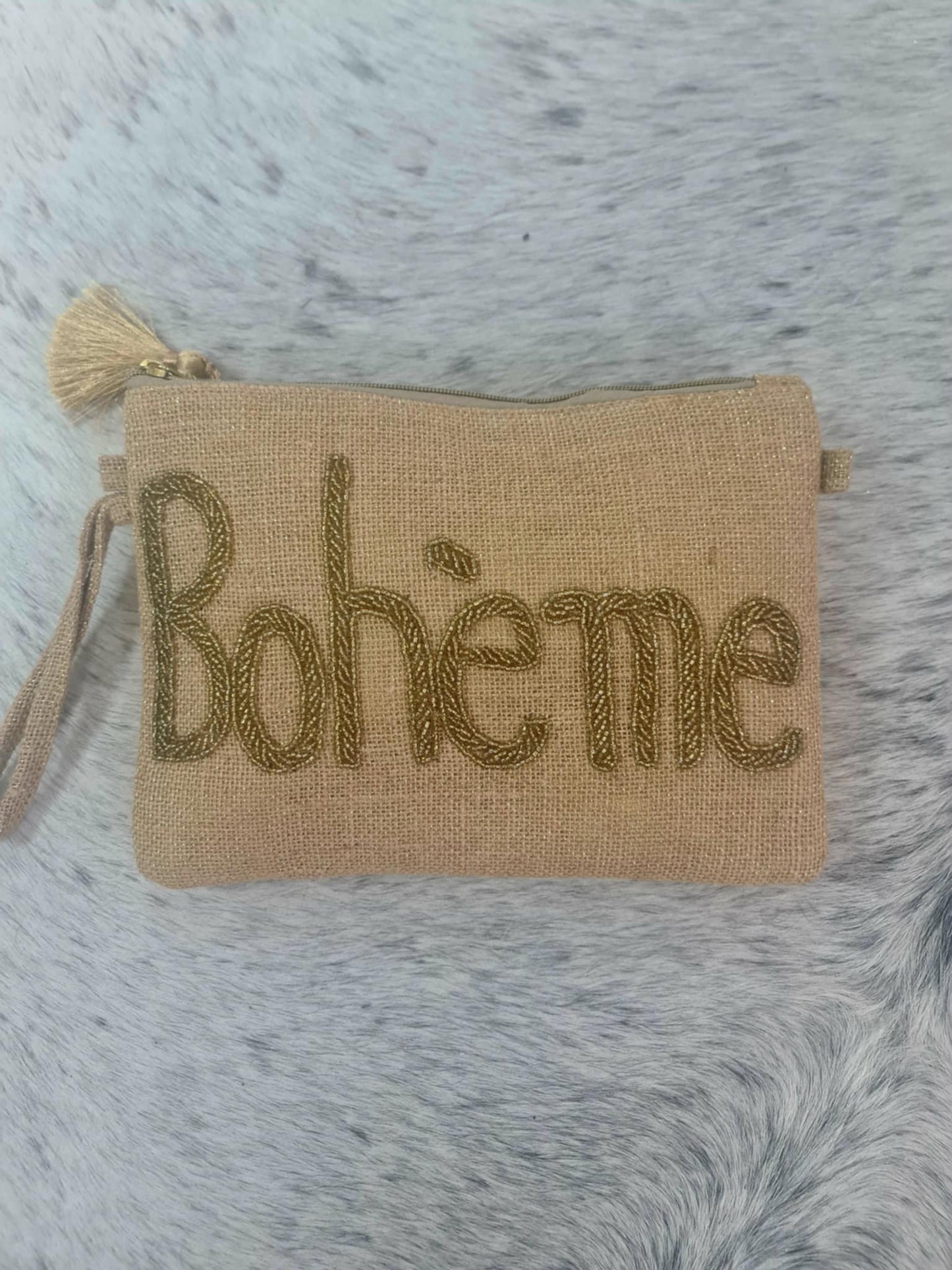 Boheme Jute Clutch Bag