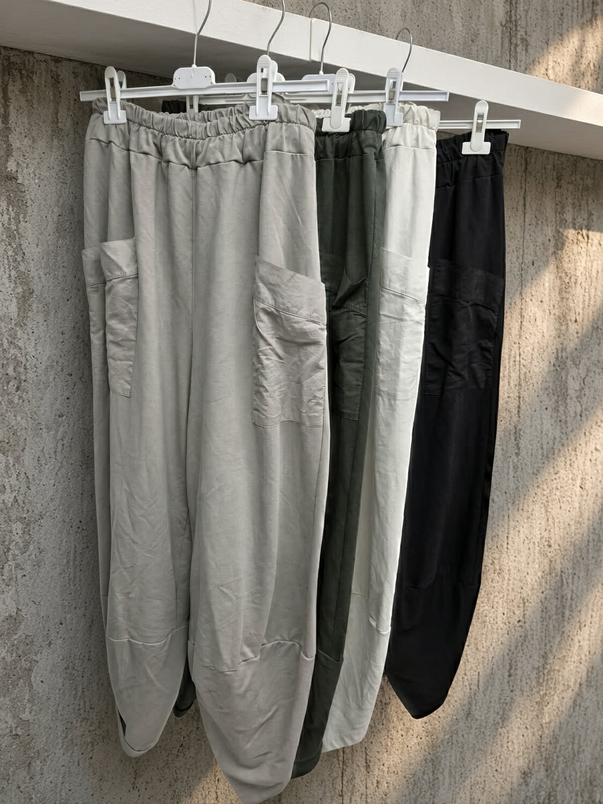 Cotton Barrel Joggers