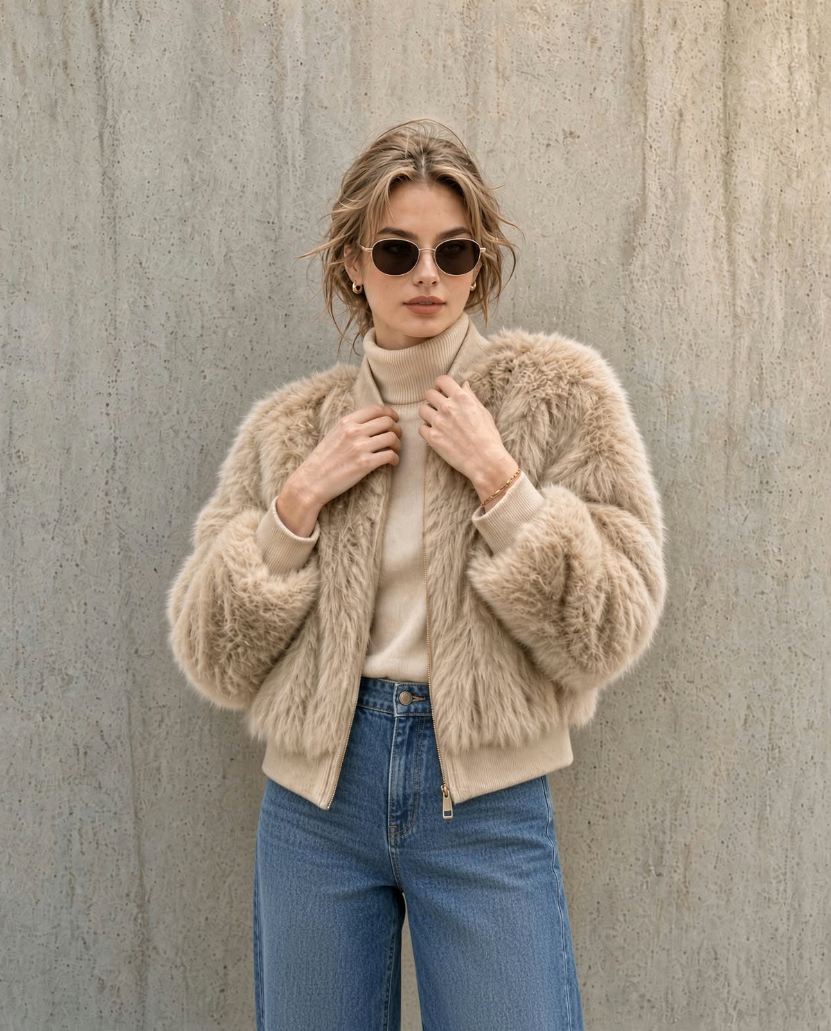 Faux Fur Bomber
