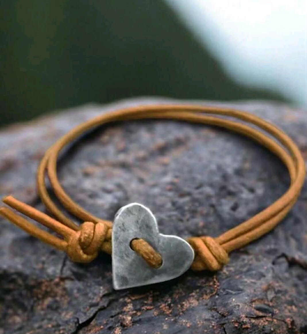 Boho Rope Heart Bracelet