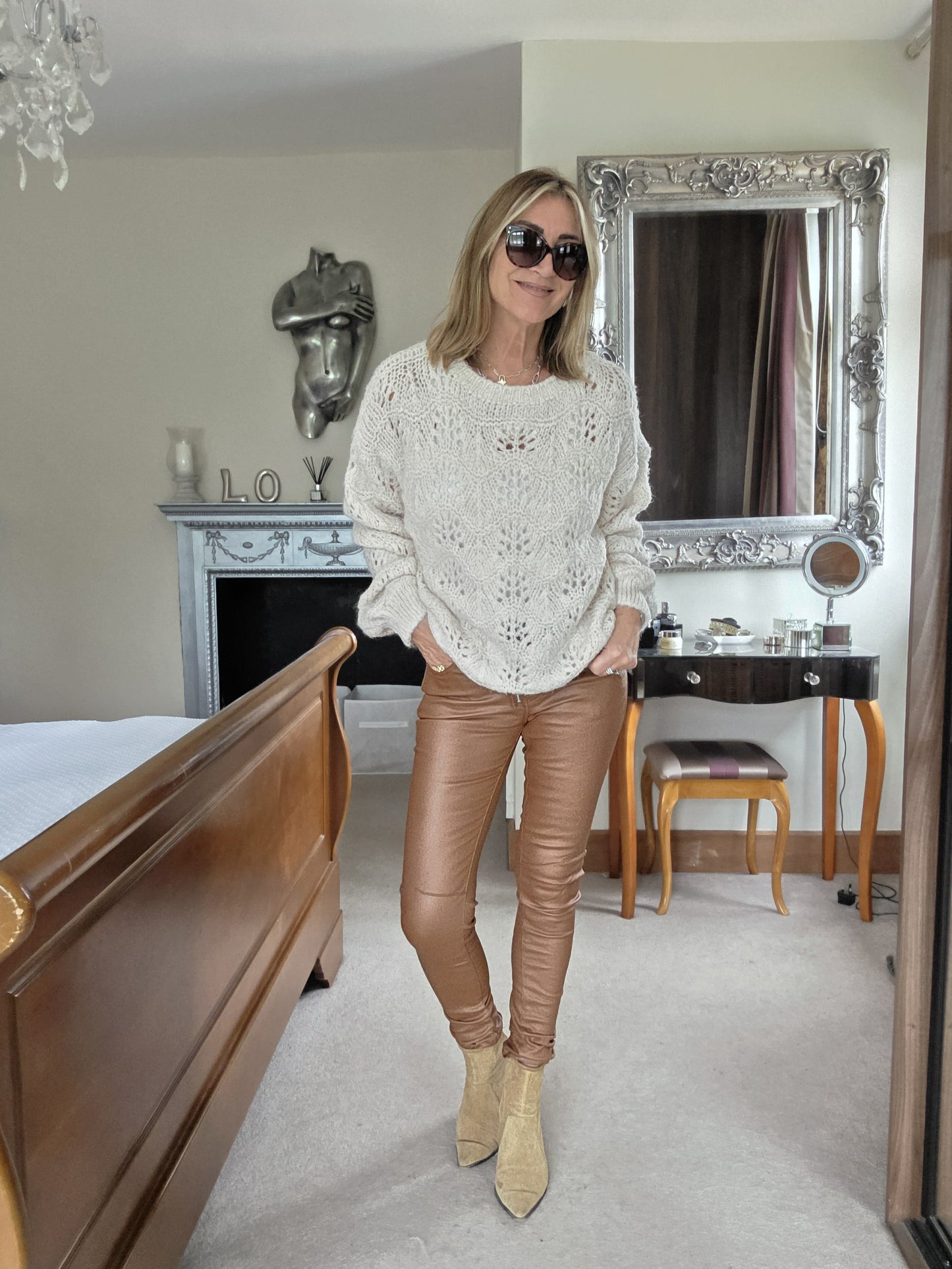 Wax Coated Melly Jeans