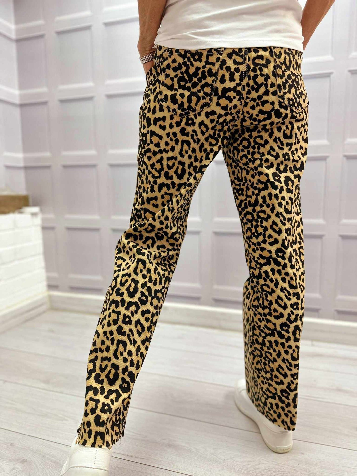 Animal Print Jeans