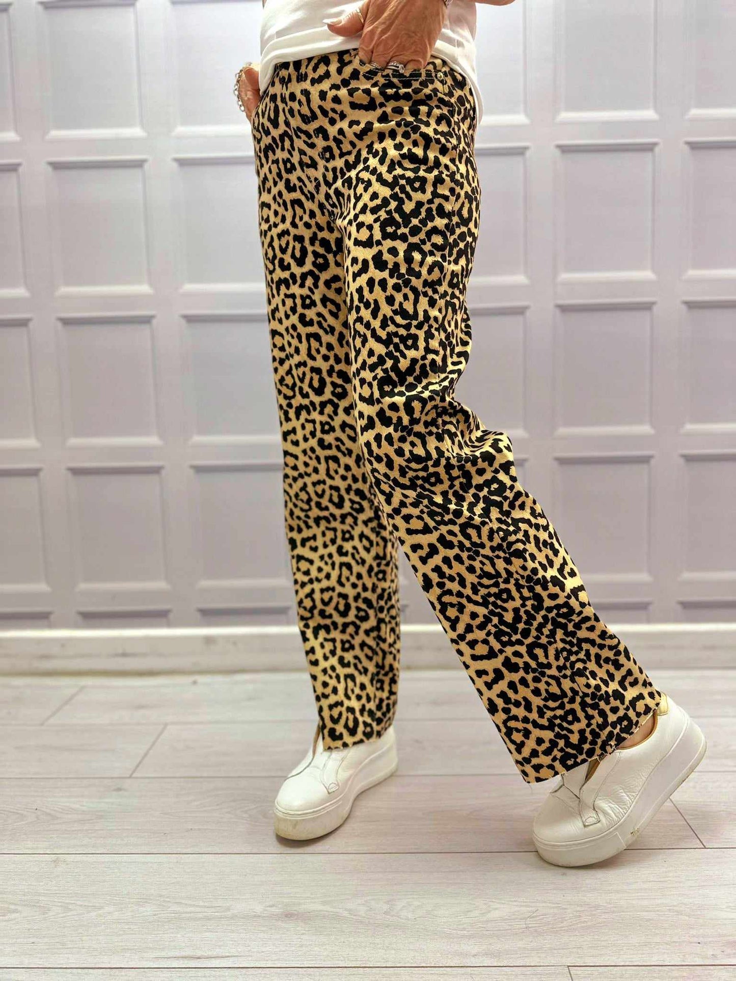 Animal Print Jeans