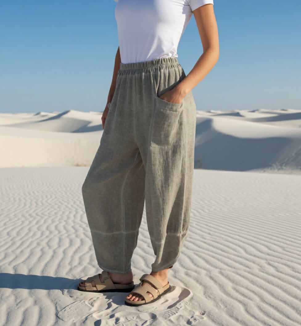 Barrel Linen Trousers