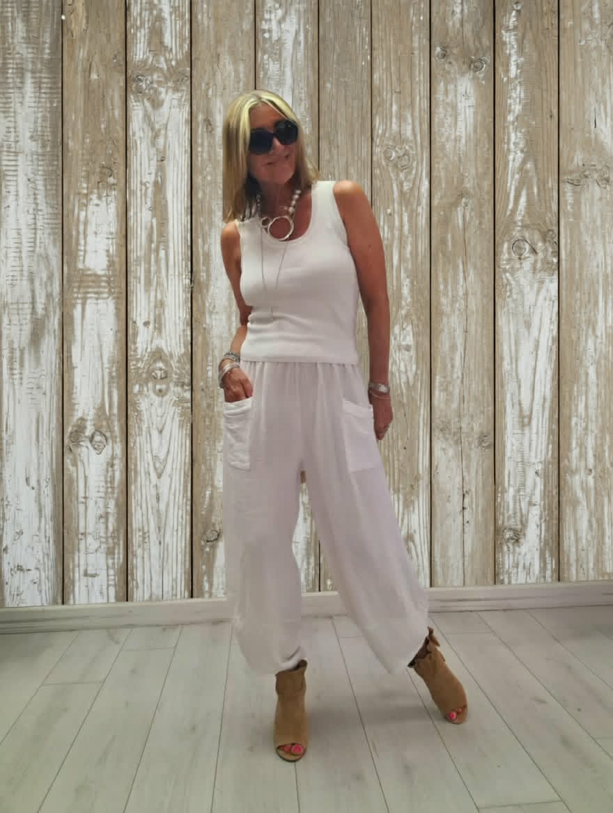 Barrel Linen Trousers