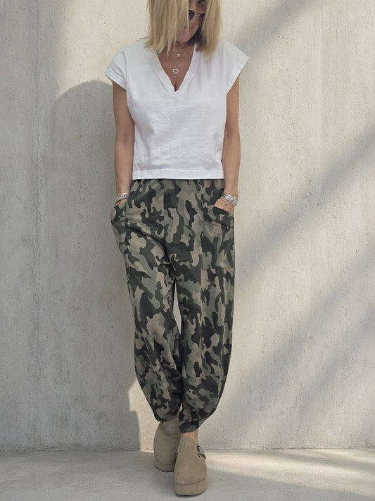 Camo Barrel Joggers