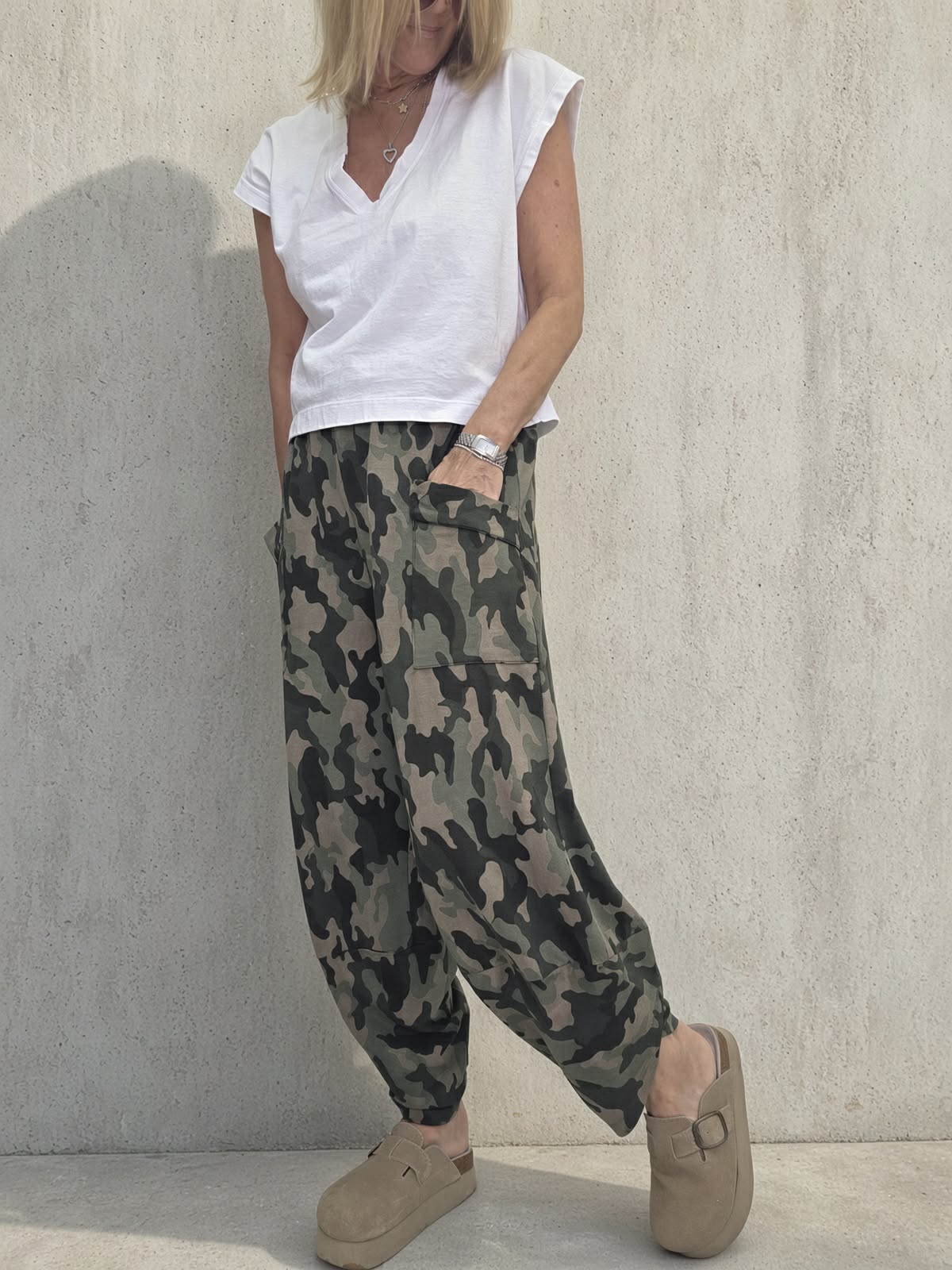 Camo Barrel Joggers