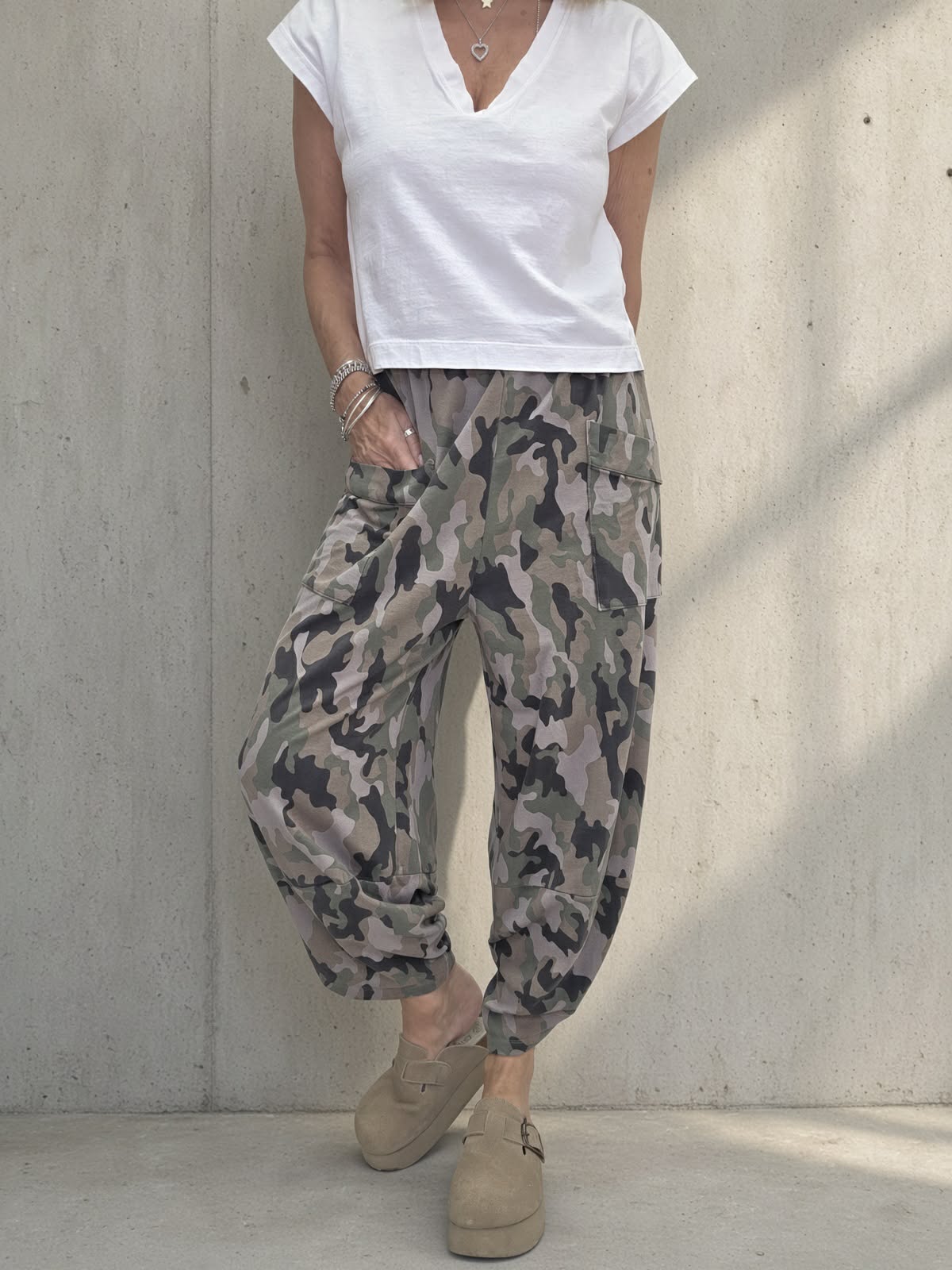 Camo Barrel Joggers