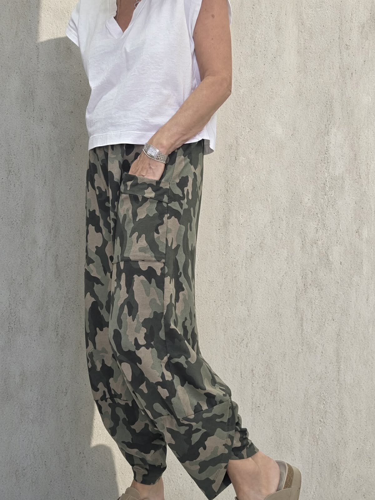 Camo Barrel Joggers