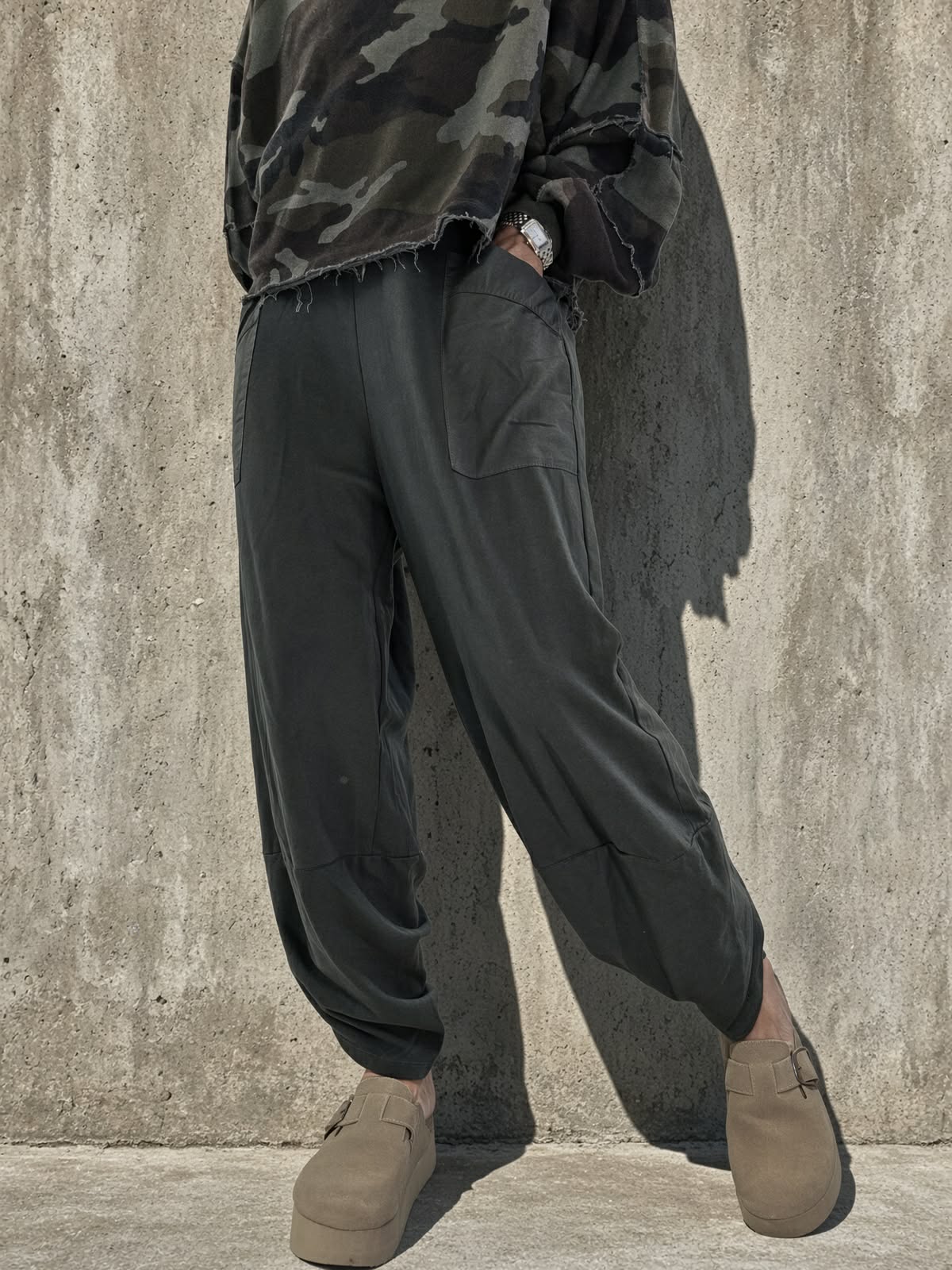 Cotton Barrel Joggers