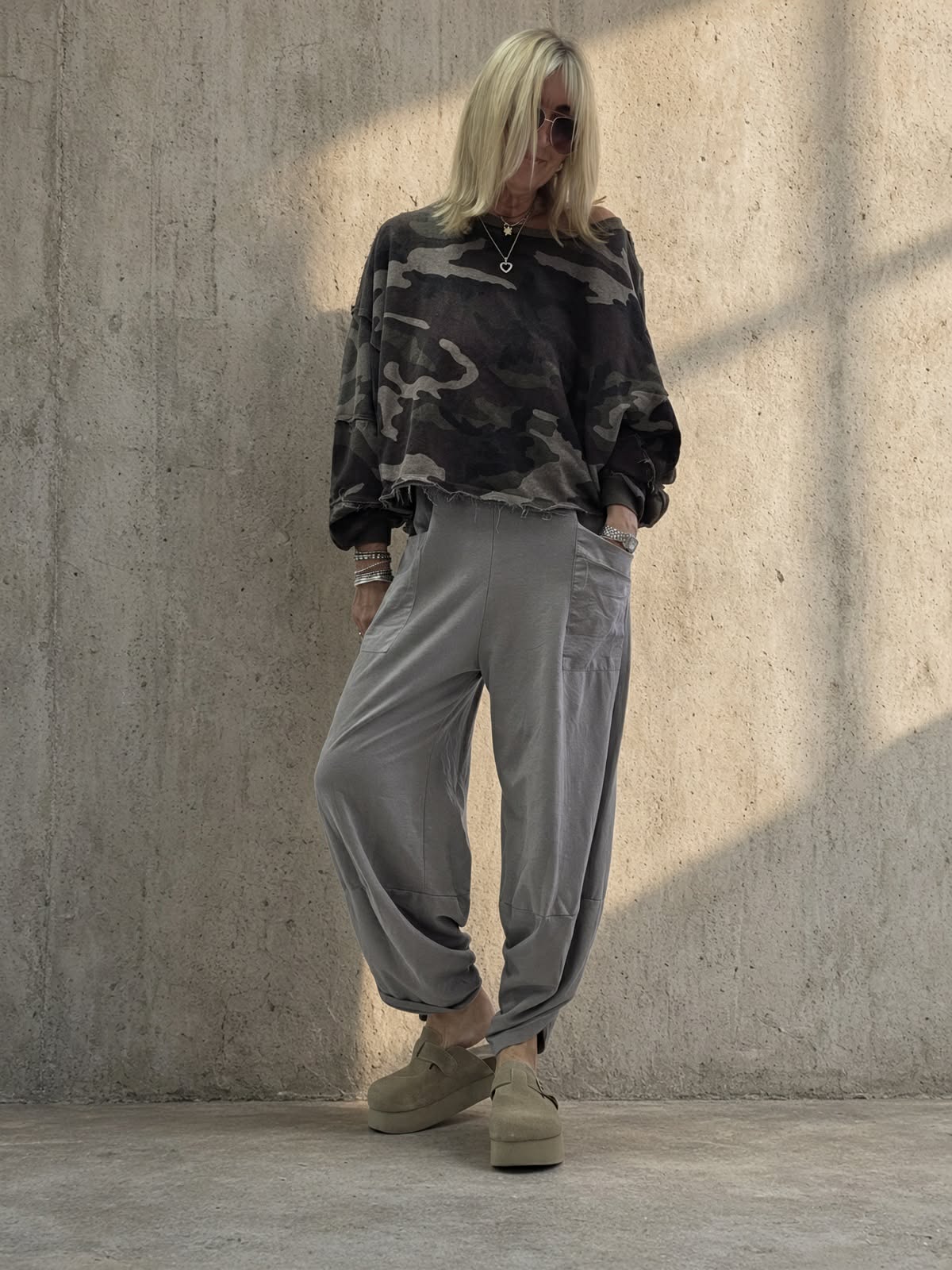 Cotton Barrel Joggers