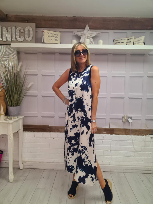 Cow Print Dress