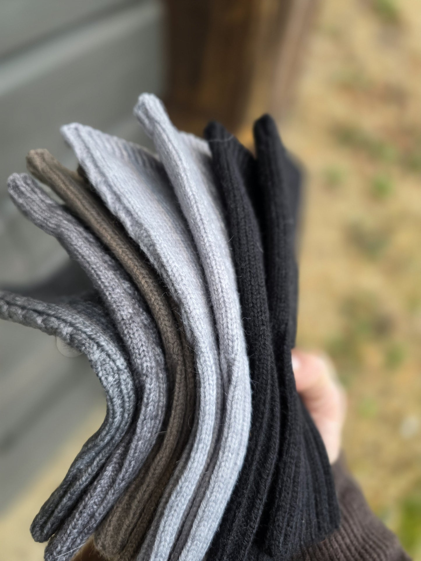 Fingerless Cable Knit Gloves