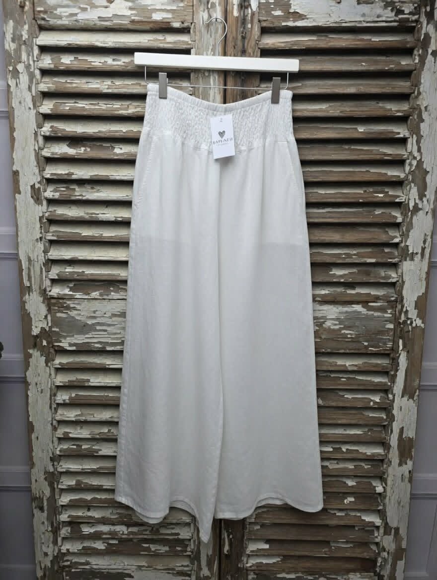 Flared Linen Trousers