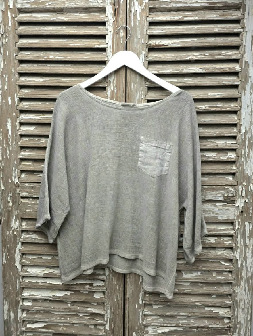 Linen Slouchy Top