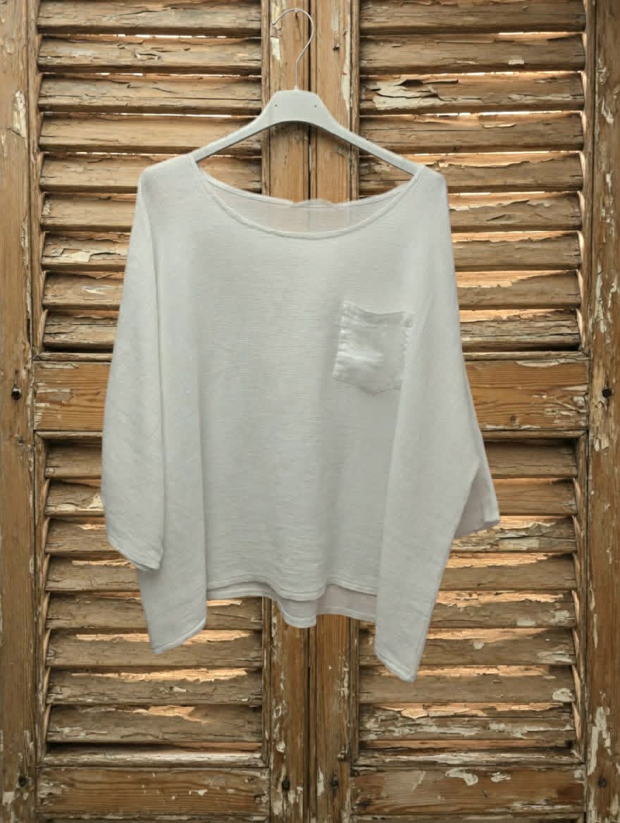 Linen Slouchy Top