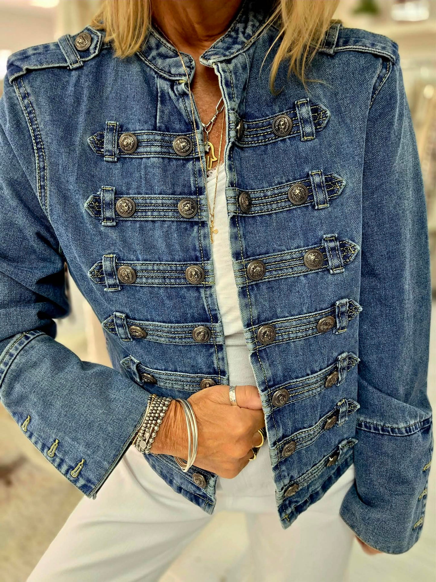 Military Denim Jacket