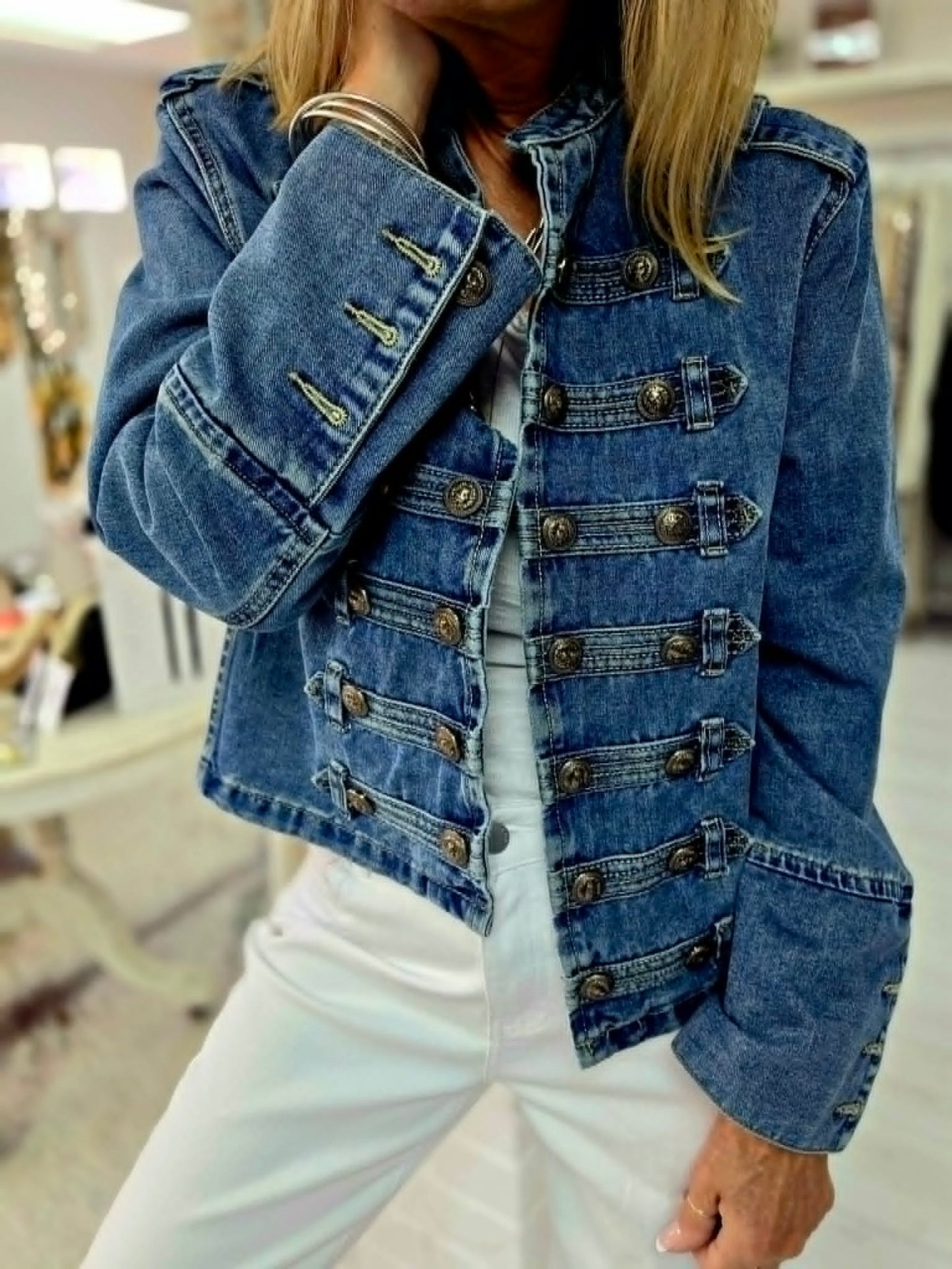 Military Denim Jacket