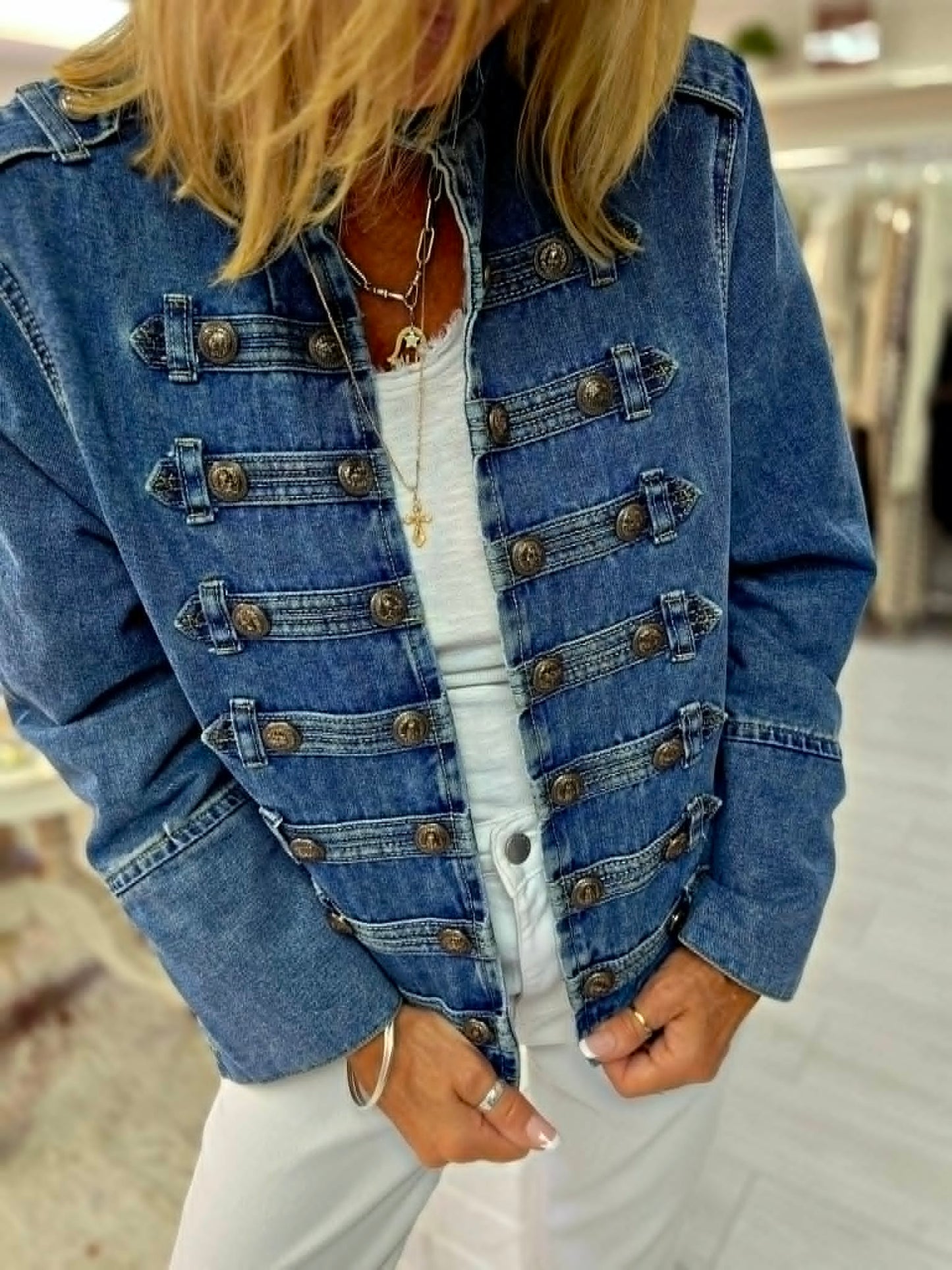 Military Denim Jacket