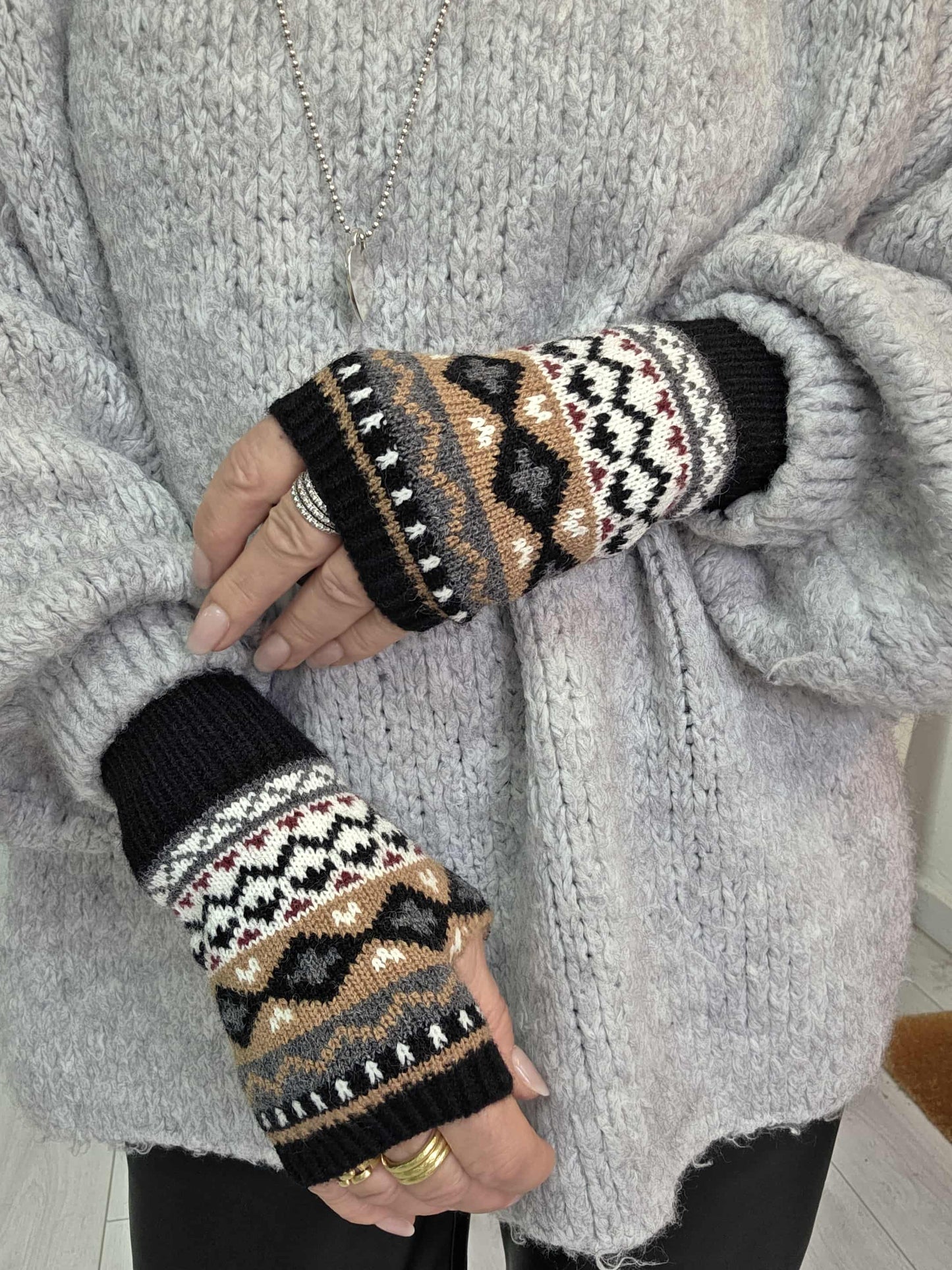 Nordic Fingerless Gloves