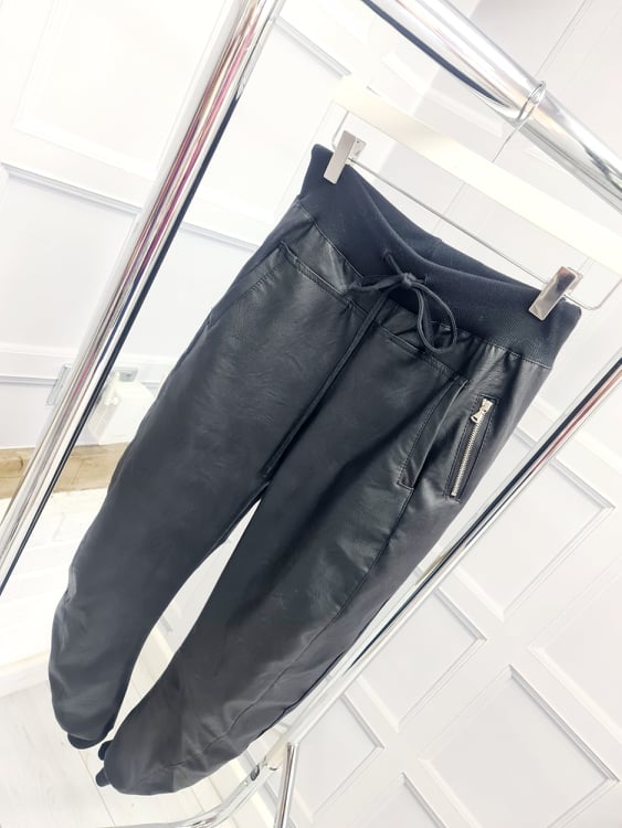 Ultimate Faux Leather Joggers